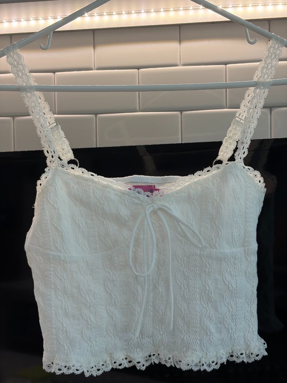 Edikted Lacey Knit Tank Top
